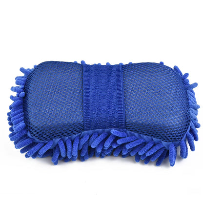 Microfiber Chenille Car Wash Sponge and Brush Set - Premium Auto Cleaning Accessories