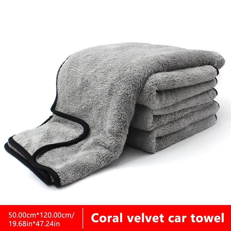 SEAMETAL 50x120 cm Ultra-Soft Microfiber Car Cleaning Towel - Upgraded Super Absorbent Scratch-Free Drying Cloth