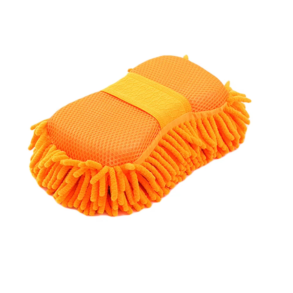 Microfiber Chenille Car Wash Sponge and Brush Set - Premium Auto Cleaning Accessories